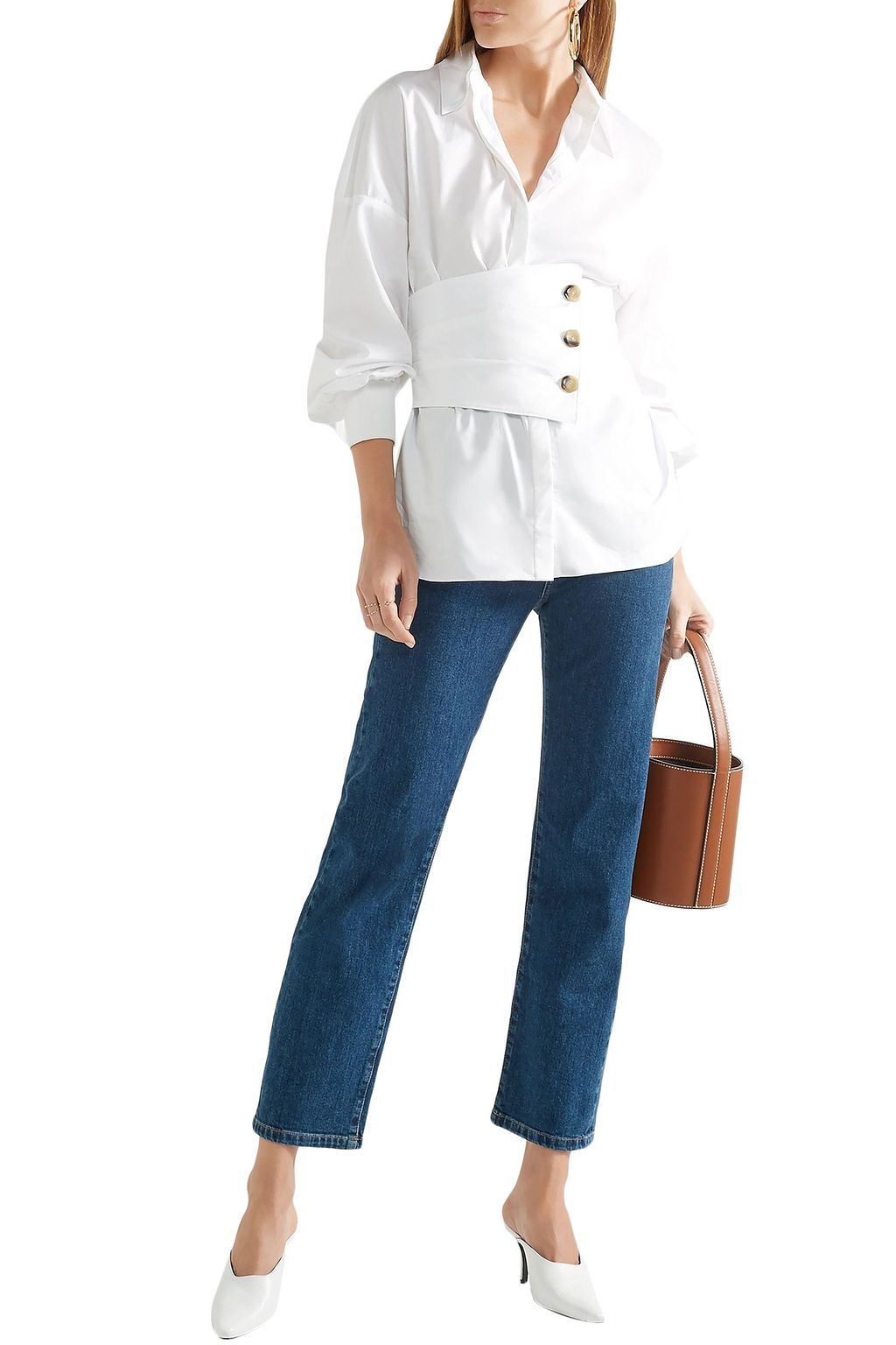 DORATEYMUR Textured-leather mules
