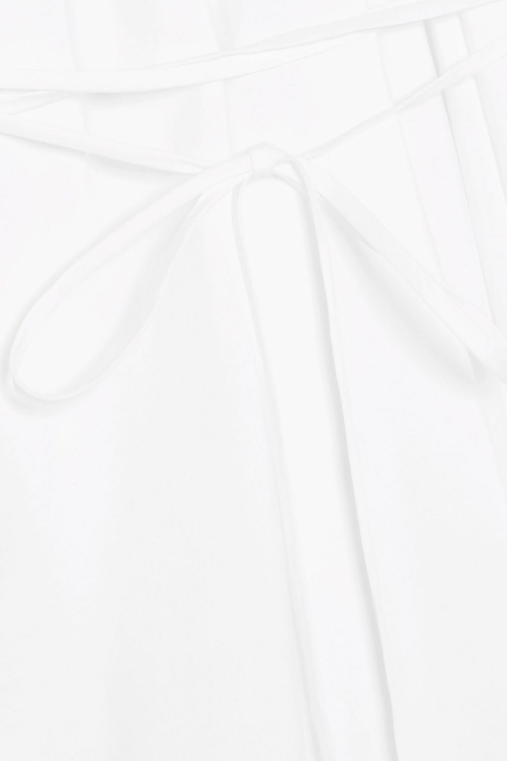 JIL SANDER Gathered cotton-poplin maxi dress