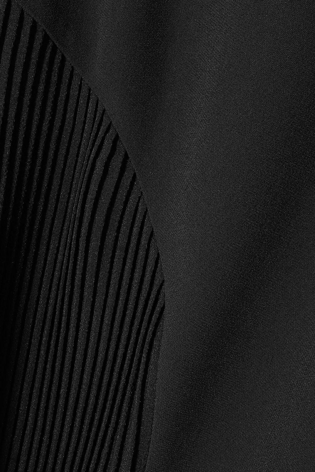 VICTORIA BECKHAM Pleated crepe and cady wrap skirt