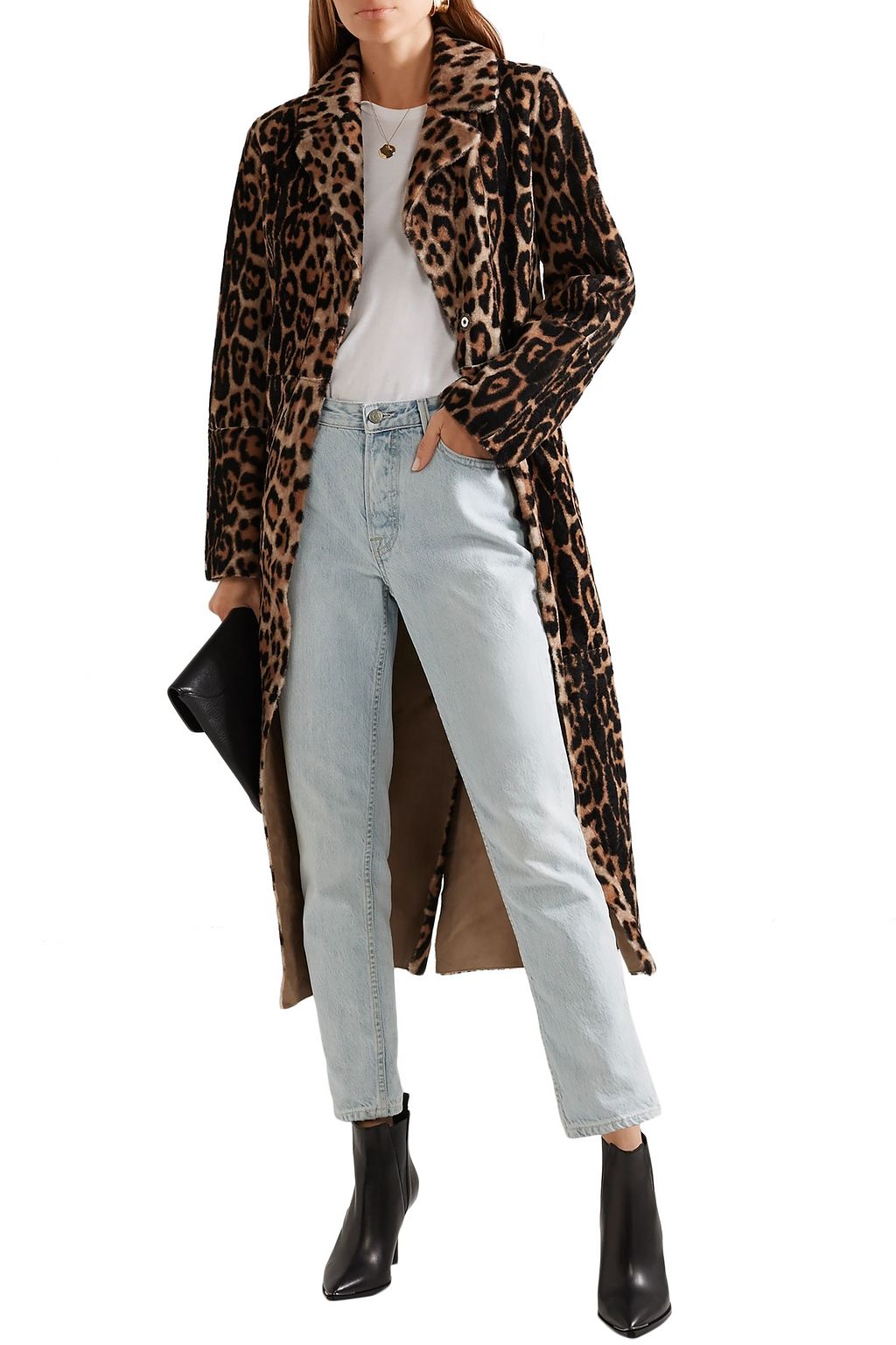 yves salomon leopard coat