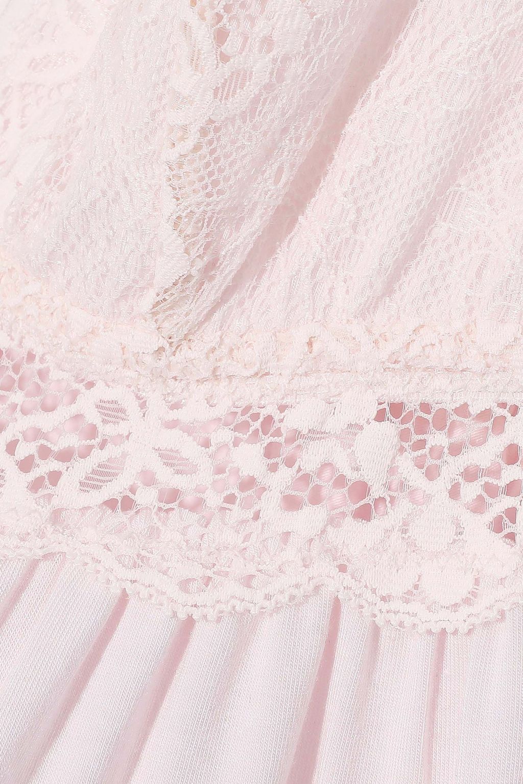 EBERJEY Lace-paneled stretch-modal jersey nightdress