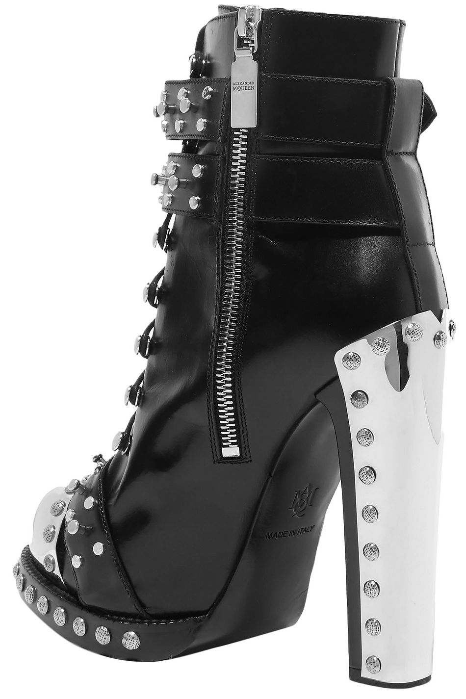 alexander mcqueen hobnail ankle boots