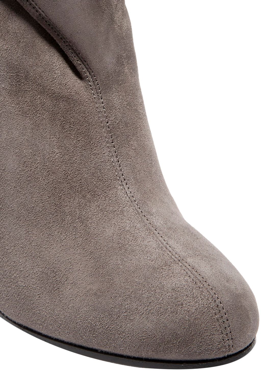 JIMMY CHOO Bethanie 85 shearling-lined embellished suede ankle boots