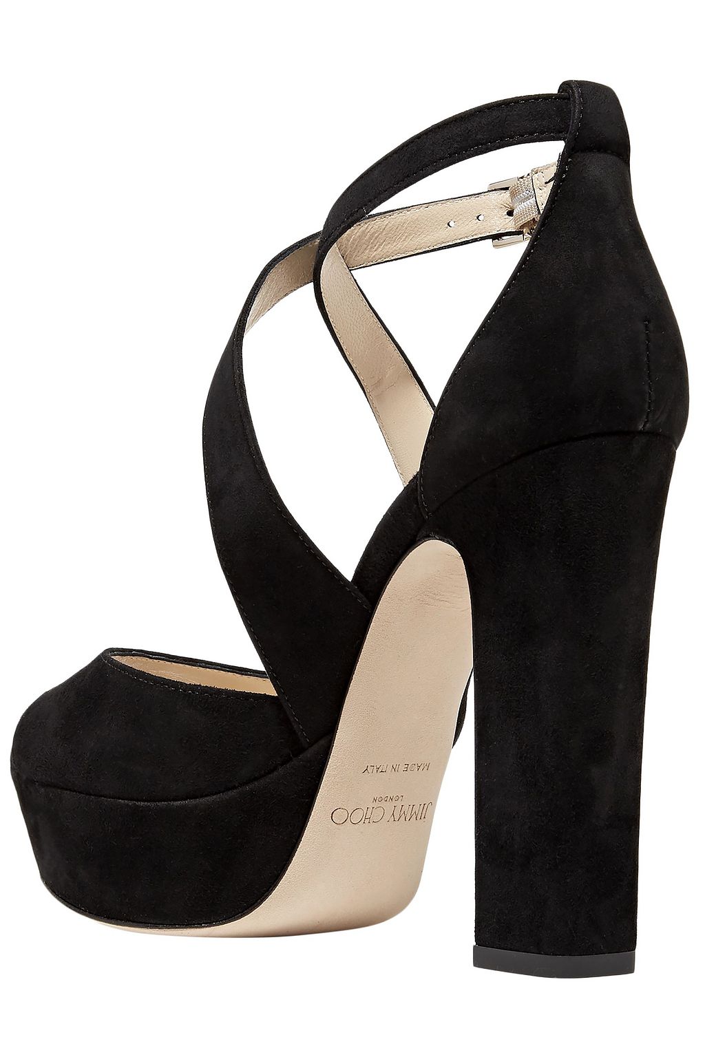 JIMMY CHOO Suede platform sandals