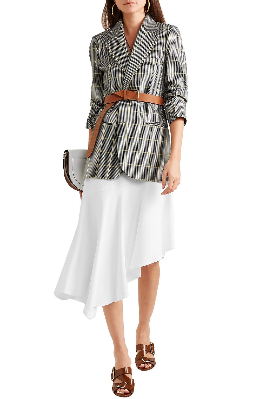 MICHAEL KORS COLLECTION Asymmetric cady skirt