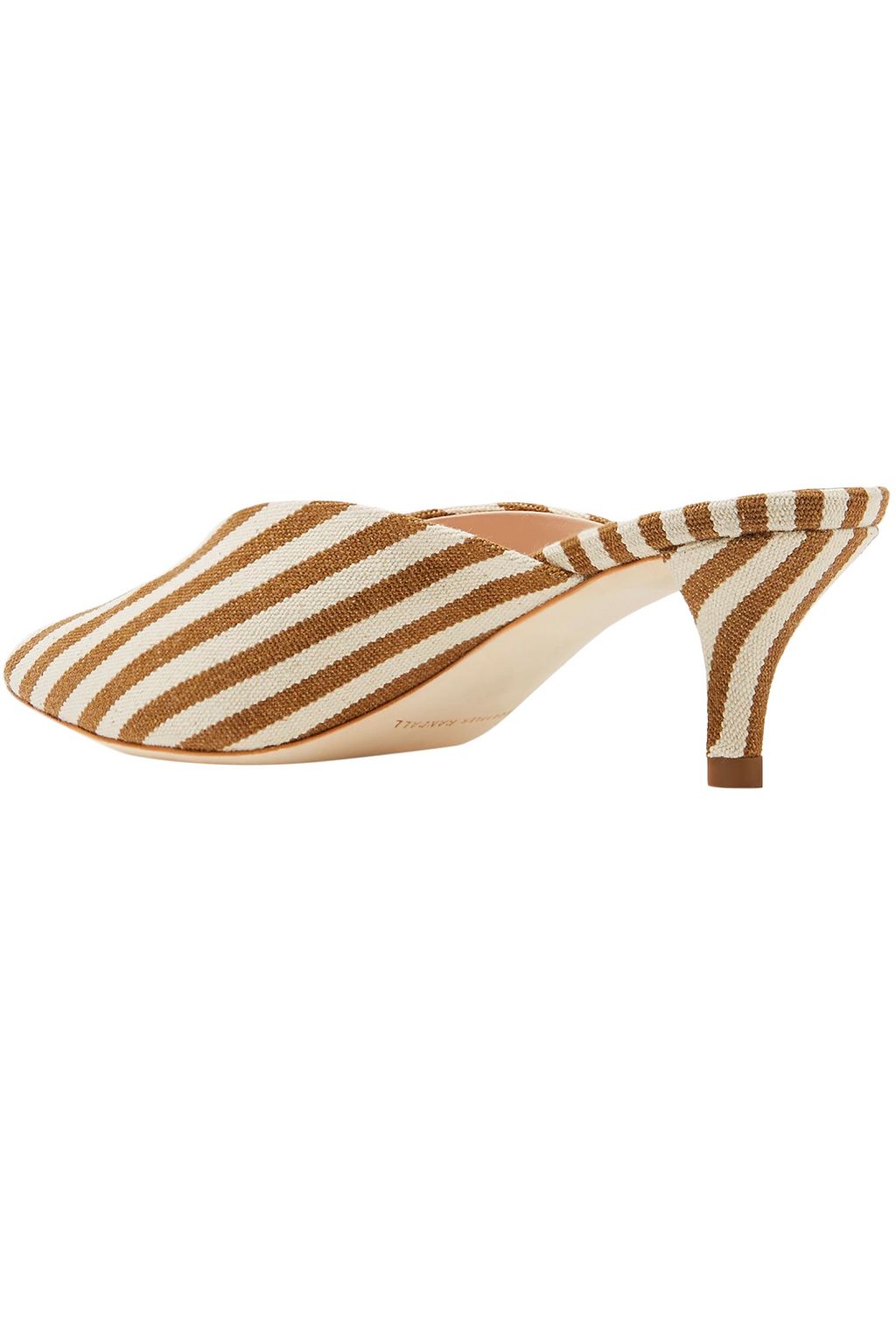LOEFFLER RANDALL Juno striped canvas mules