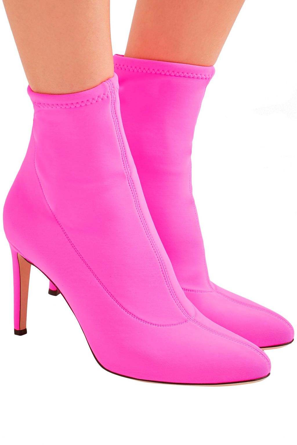 GIUSEPPE ZANOTTI Bimba neon scuba sock boots