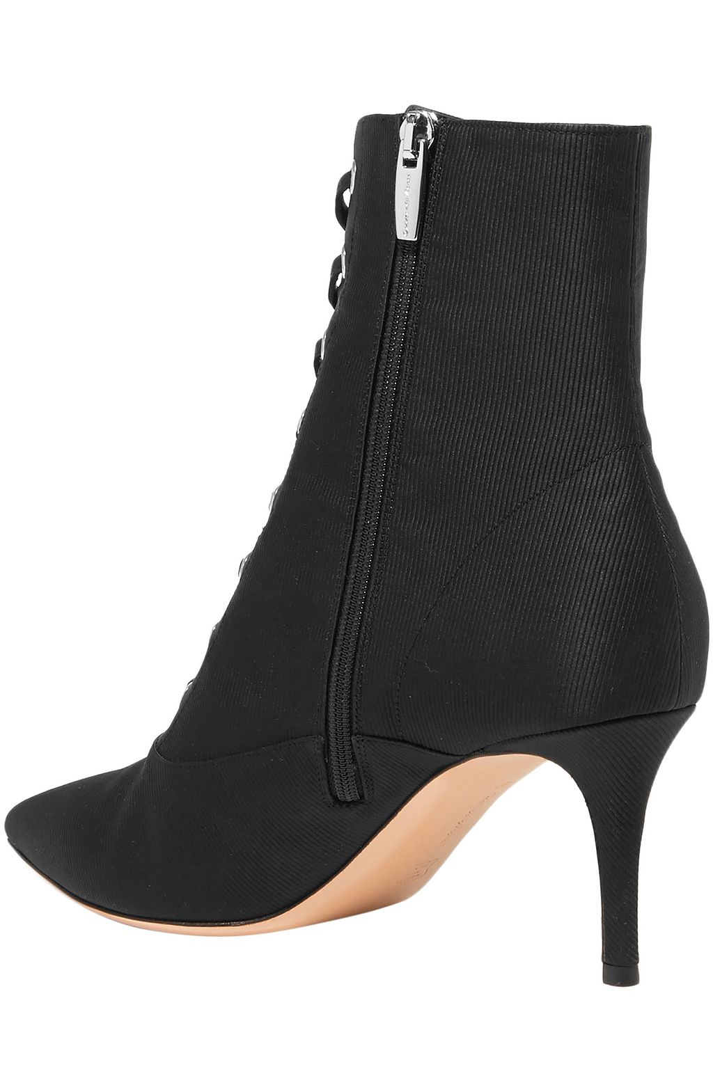 GIANVITO ROSSI Lace-up grosgrain ankle boots