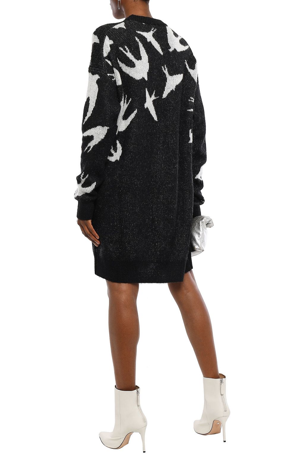 MCQ ALEXANDER MCQUEEN Jacquard-knit mini dress
