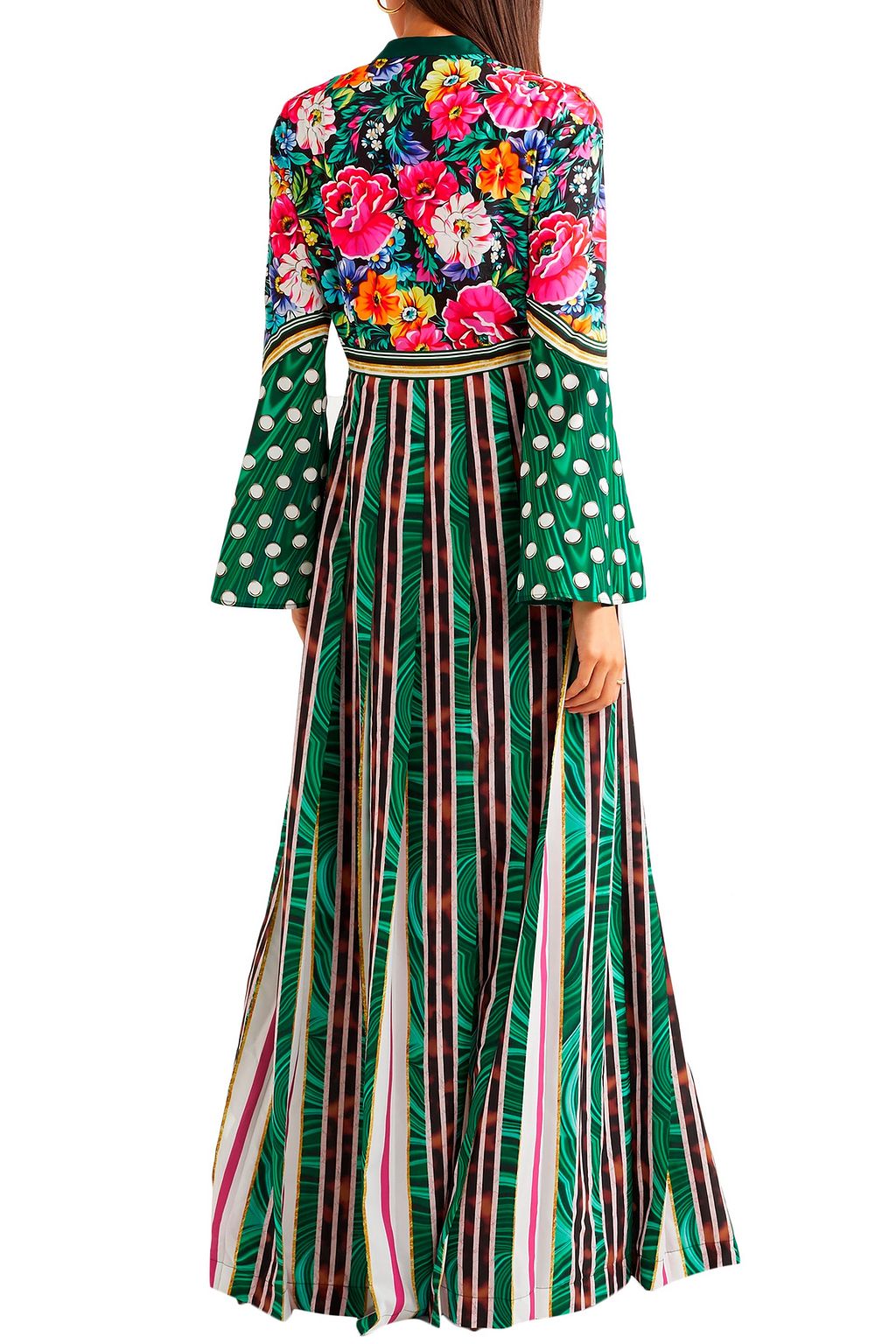 MARY KATRANTZOU Desmine printed satin maxi dress