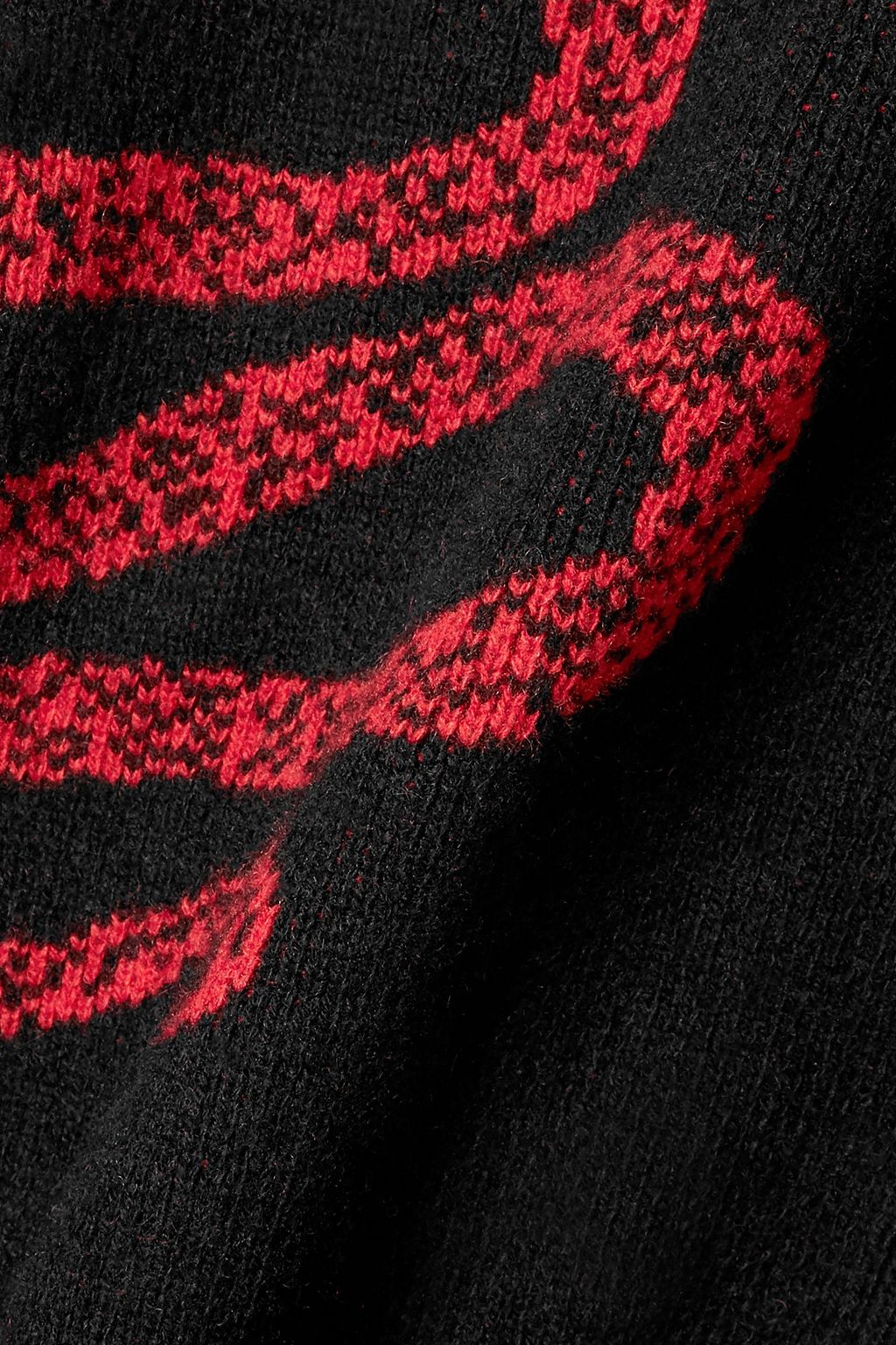 AMIRI Intarsia cashmere and wool-blend cardigan