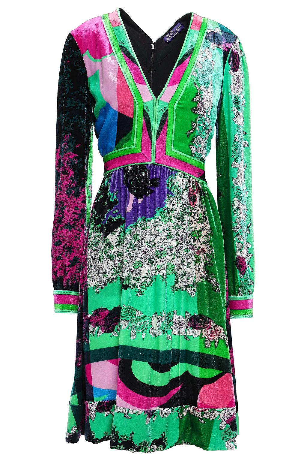 lime green velvet dress