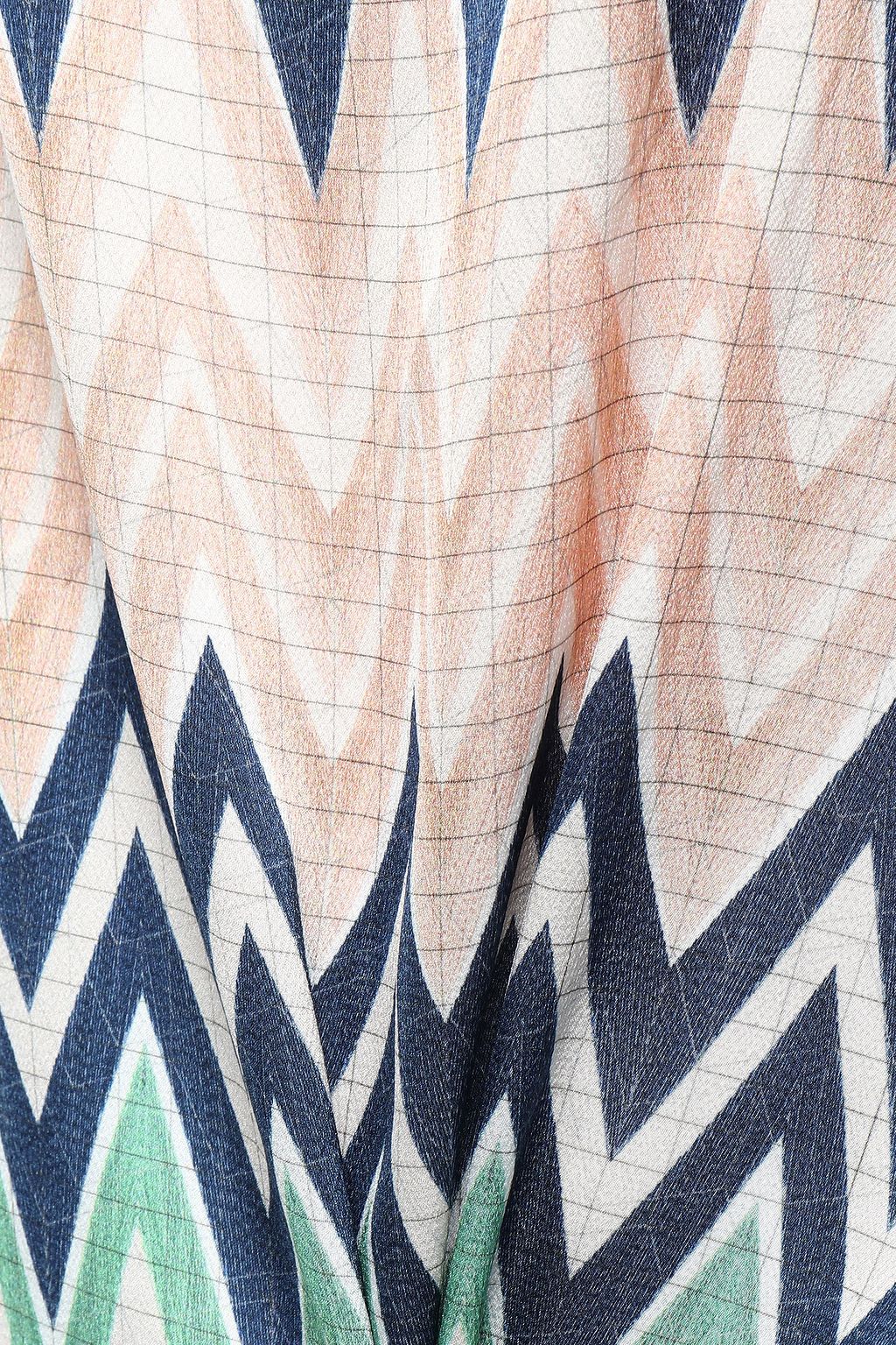 M MISSONI Printed satin-crepe top