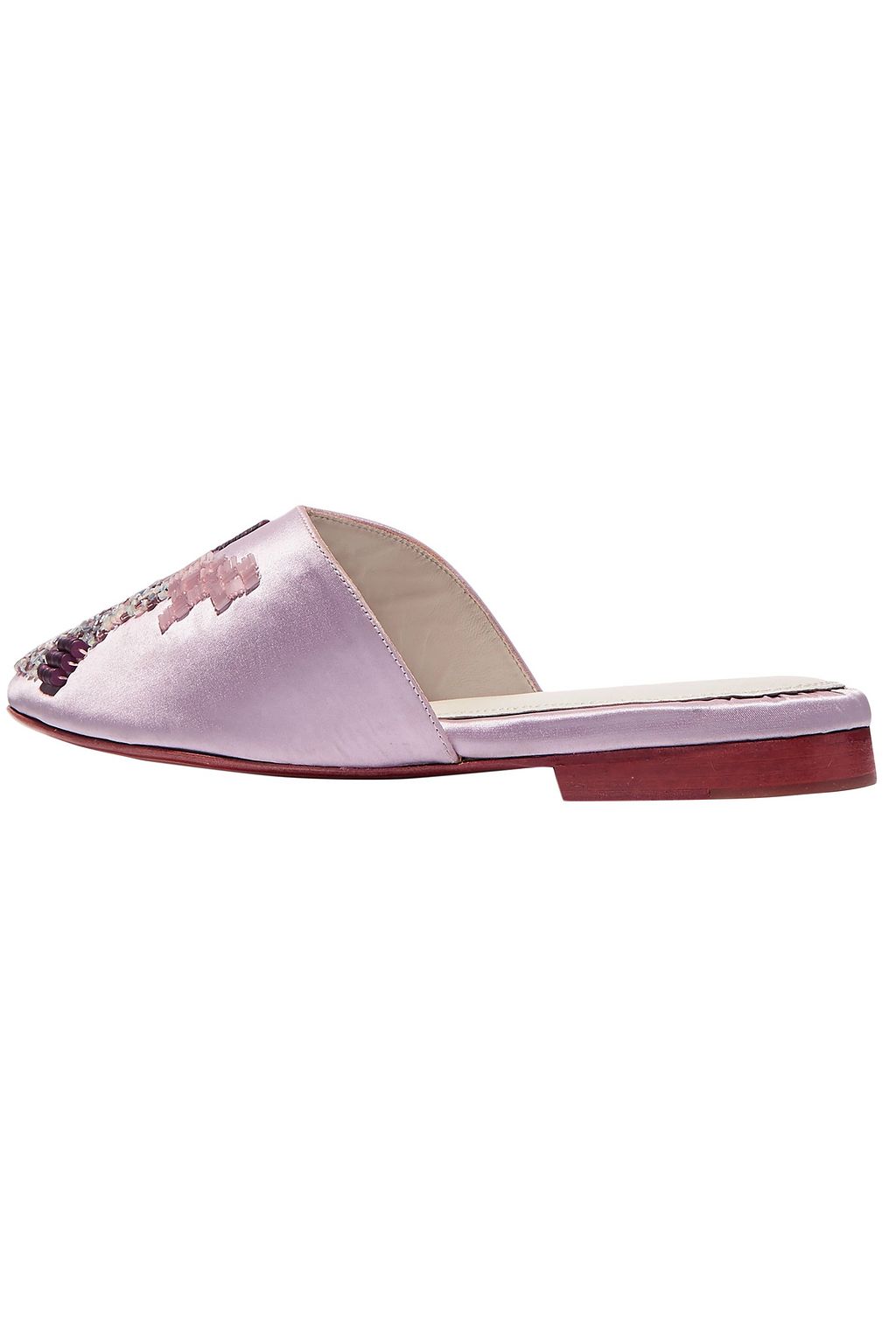 ZYNE Erai III embellished satin slippers