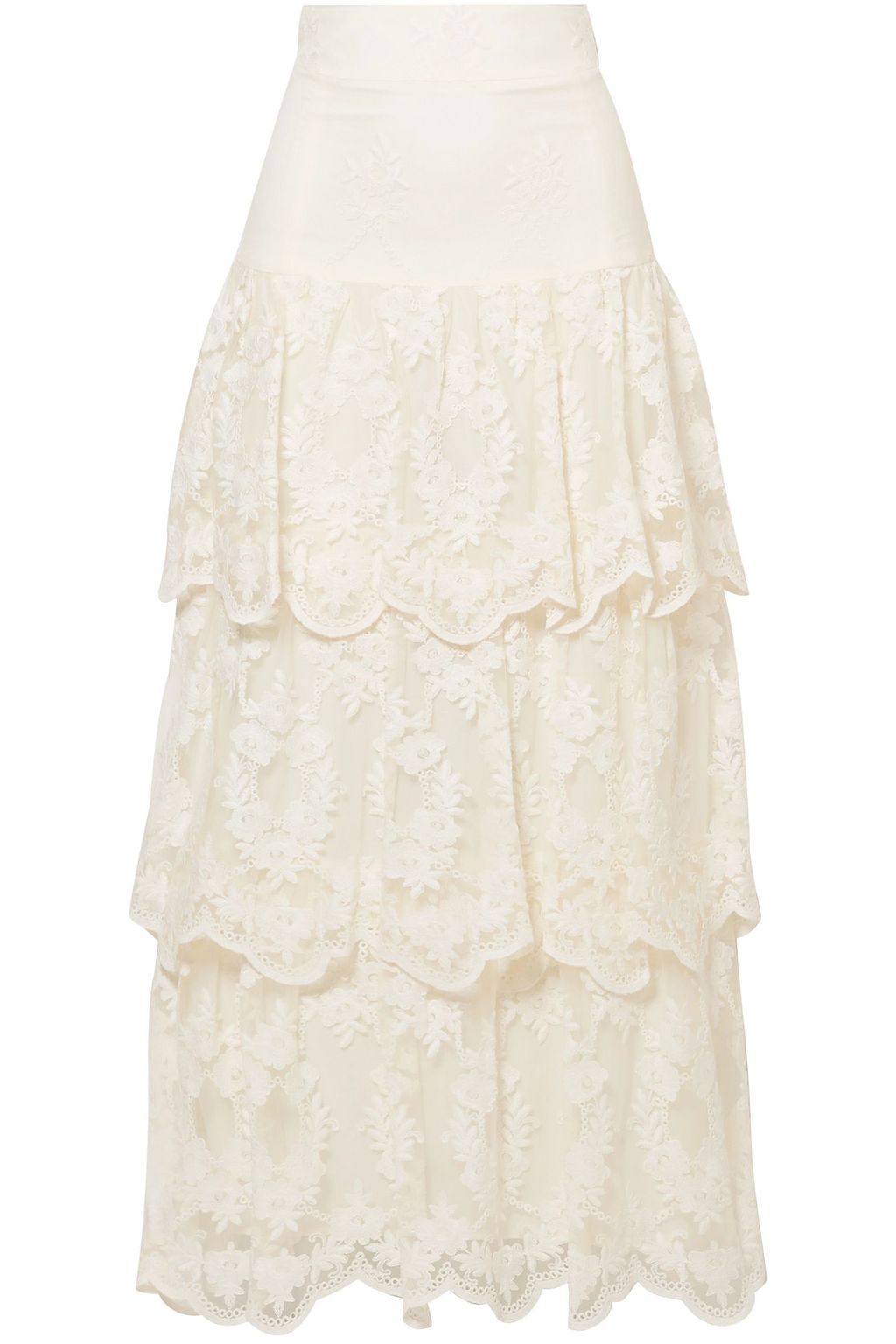 ivory maxi skirt