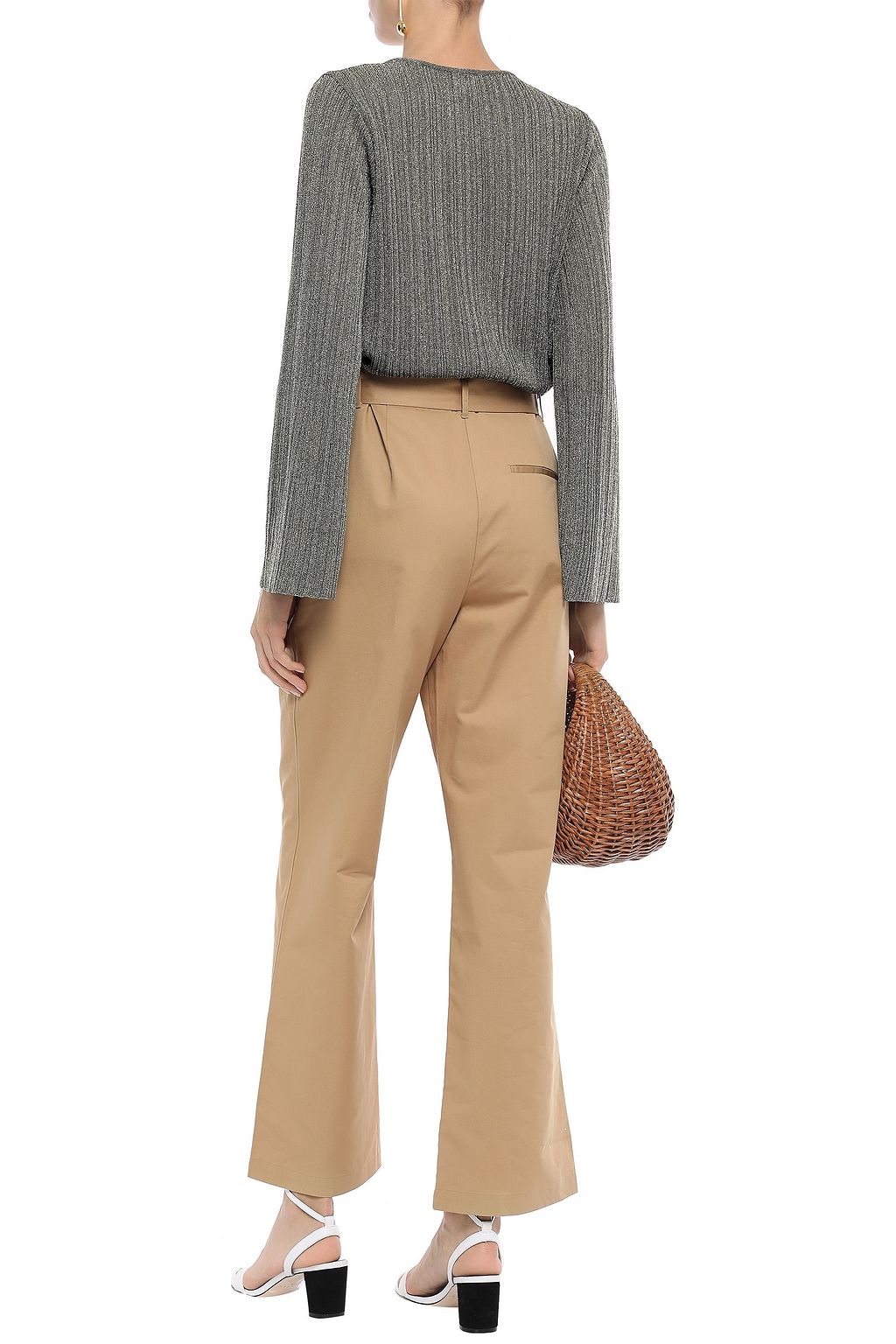 M MISSONI Metallic ribbed-knit sweater