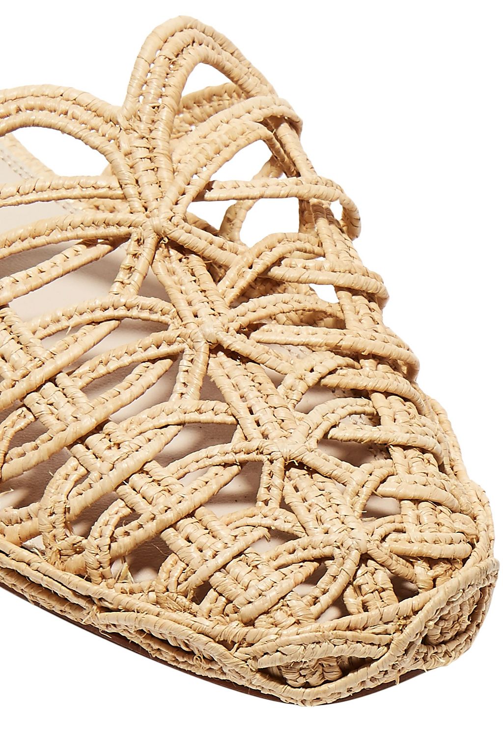 ZYNE Raffy IV woven raffia slippers