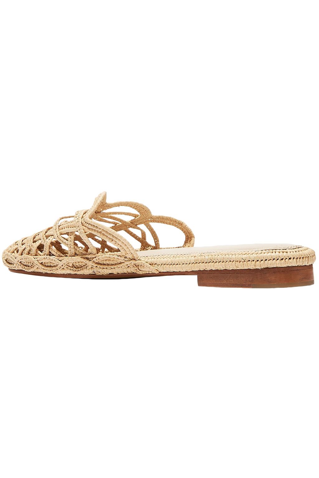 ZYNE Raffy IV woven raffia slippers