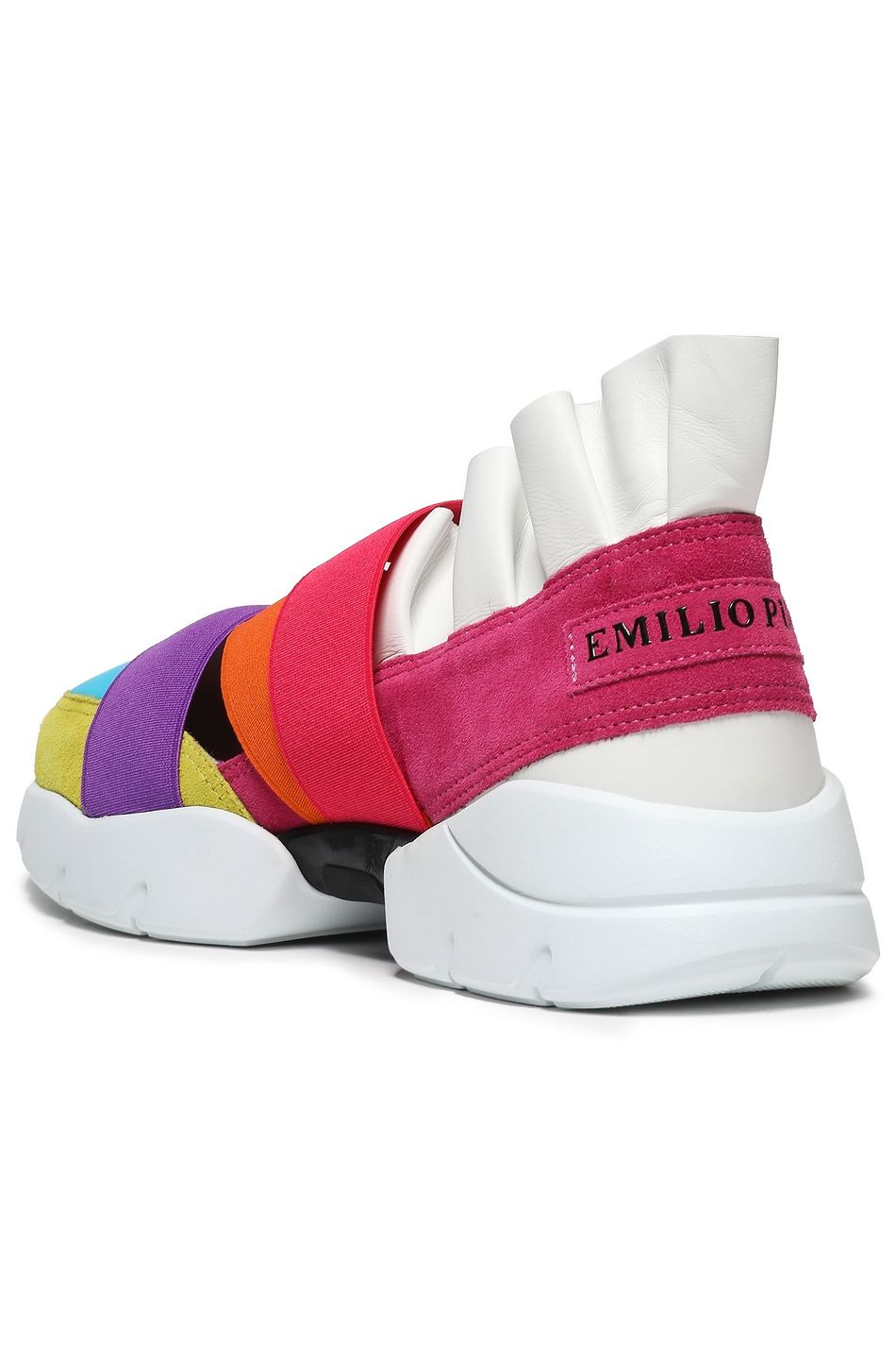 emilio pucci ruffle sneakers