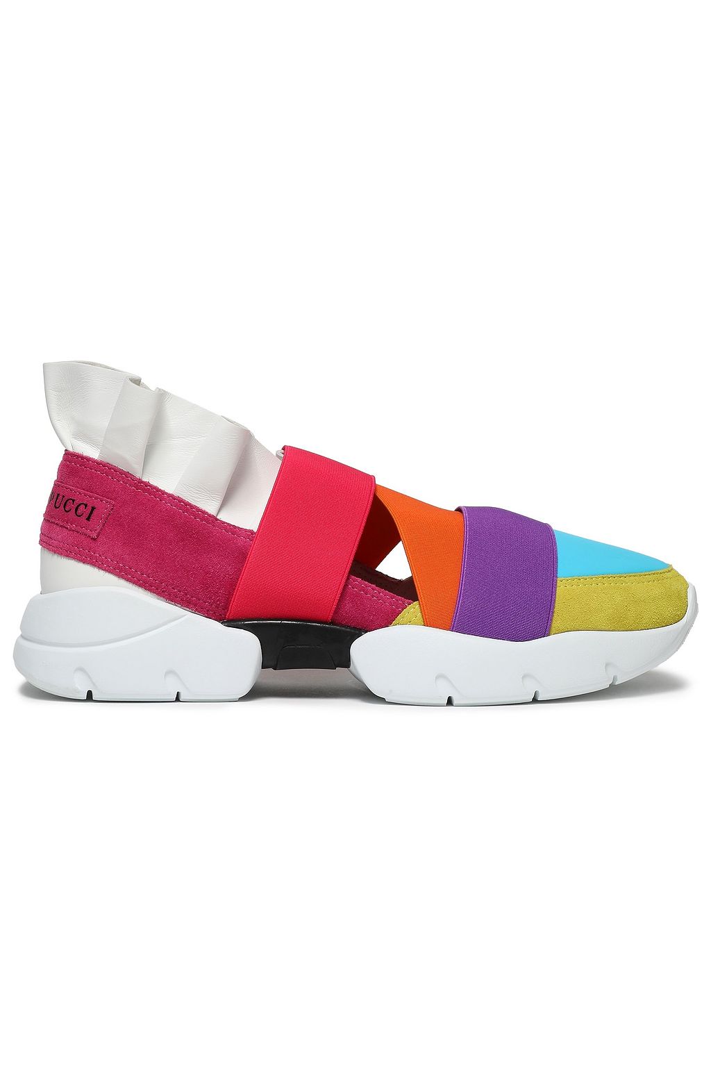 emilio pucci ruffle sneakers