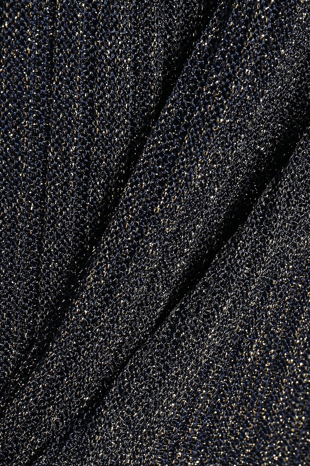 M MISSONI Metallic ribbed-knit midi skirt