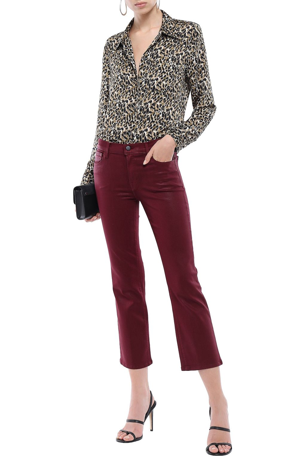 J BRAND Mid-rise kick-flare jeans