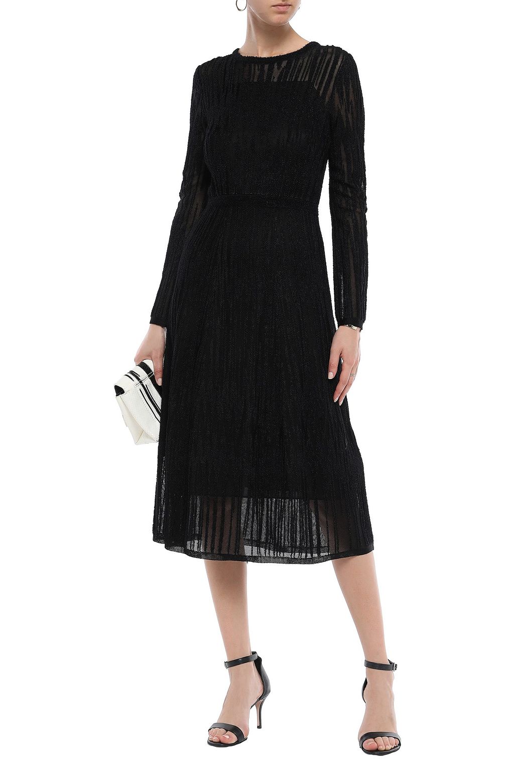 M MISSONI Flared jacquard-knit midi dress