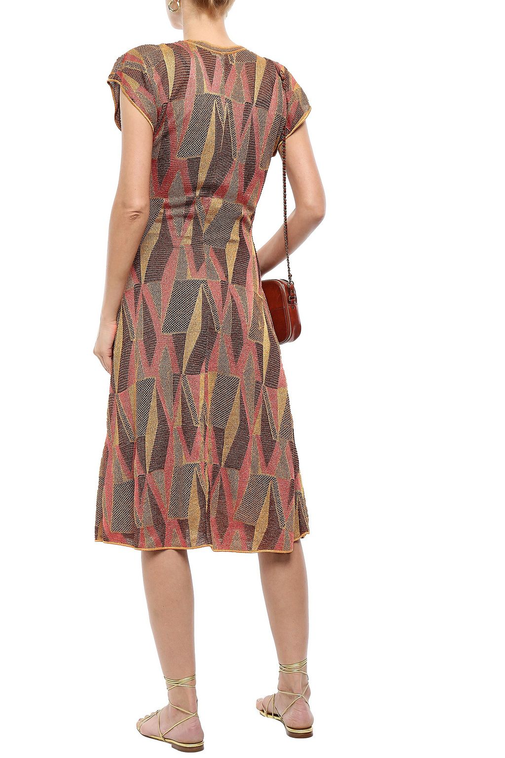 M MISSONI Metallic jacquard-knit midi dress