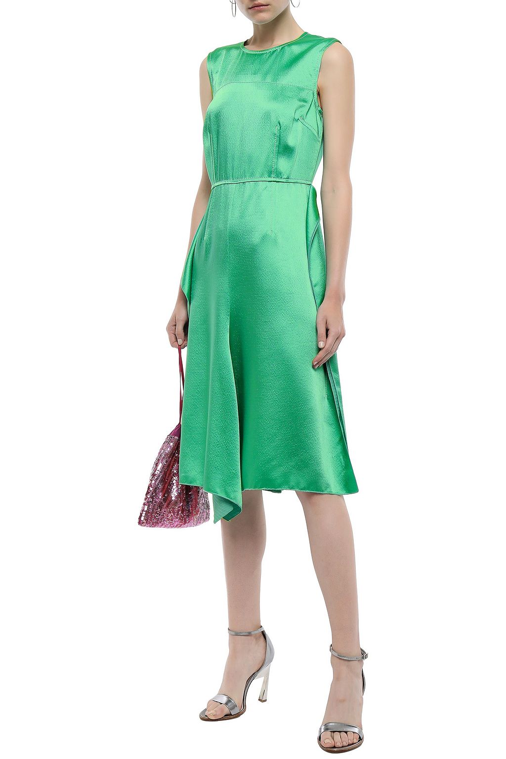 M MISSONI Hammered satin dress