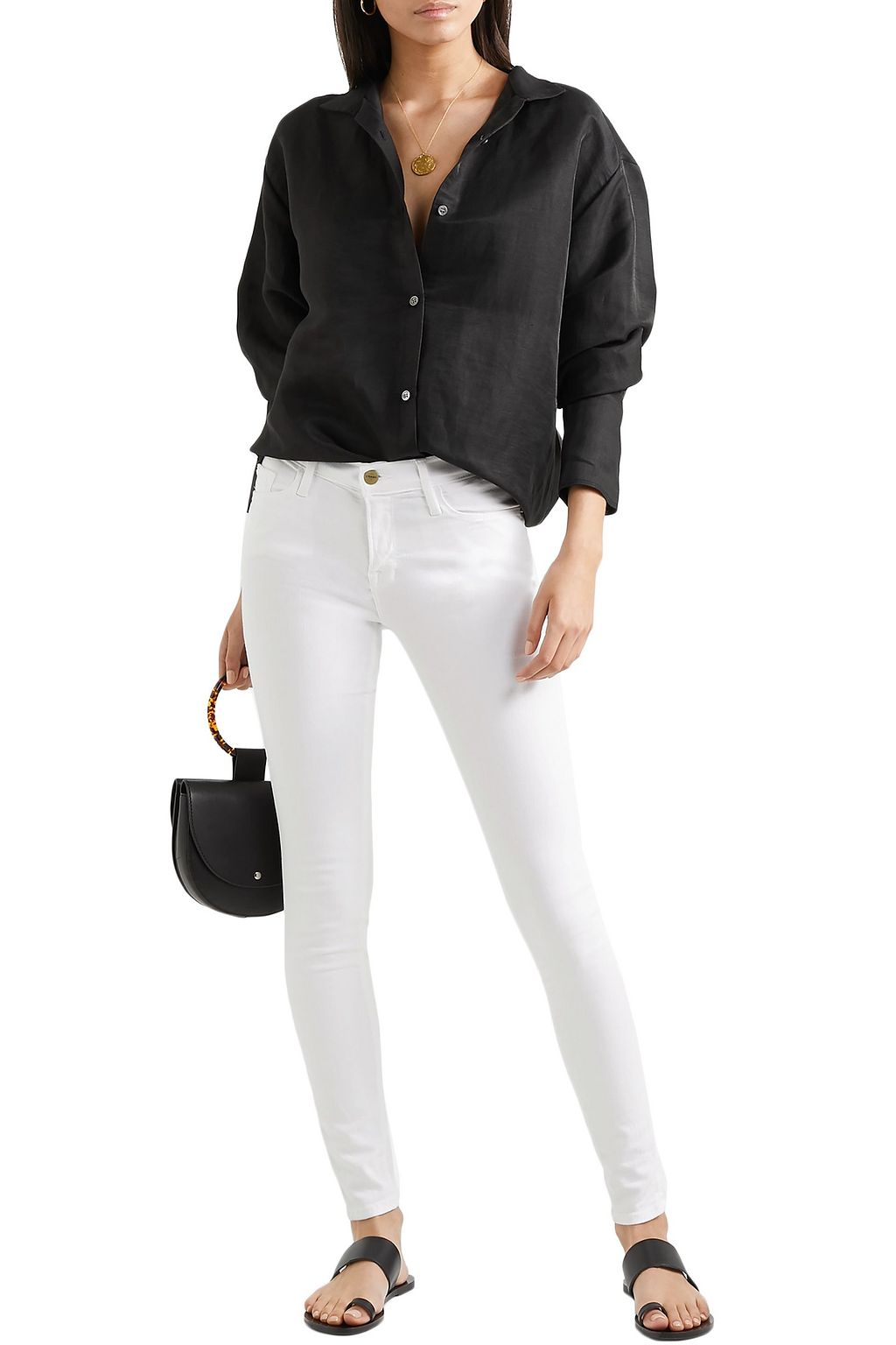 FRAME Le Skinny Jeanne Crop mid-rise skinny jeans