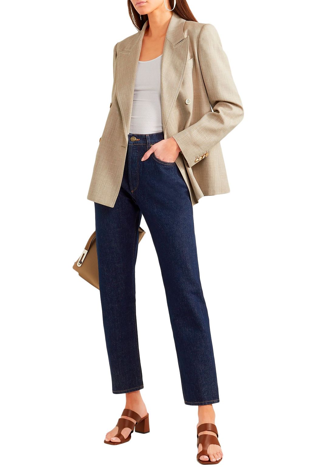 GOLDSIGN The Benefit high-rise straight-leg jeans