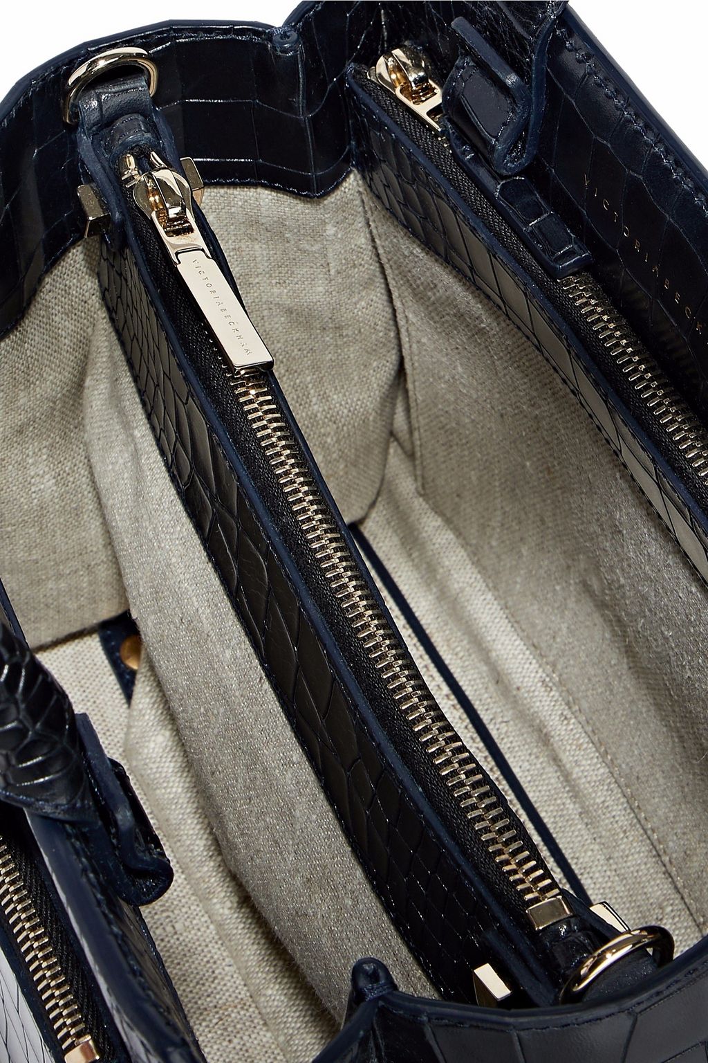VICTORIA BECKHAM Croc-effect leather shoulder bag