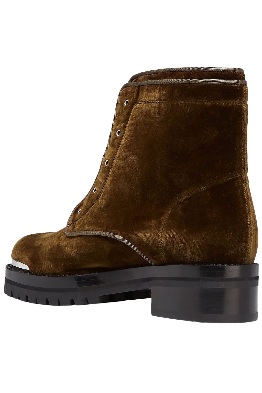 MCQUEEN Velvet ankle boots