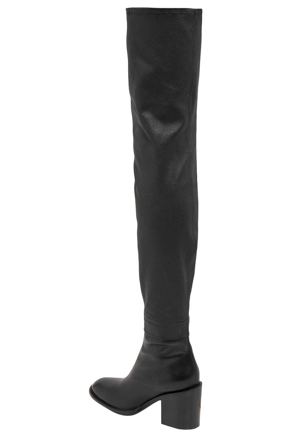 ANN DEMEULEMEESTER Stretch-leather thigh boots