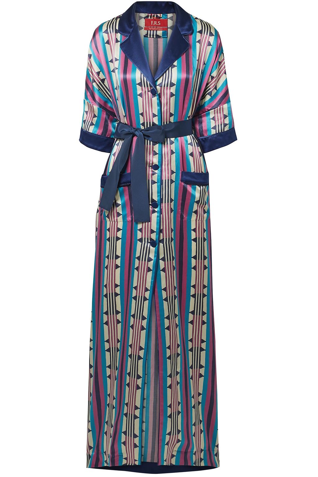 maxi satin robe