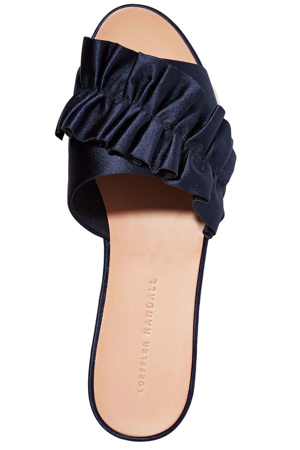 LOEFFLER RANDALL Rey ruffled satin slides