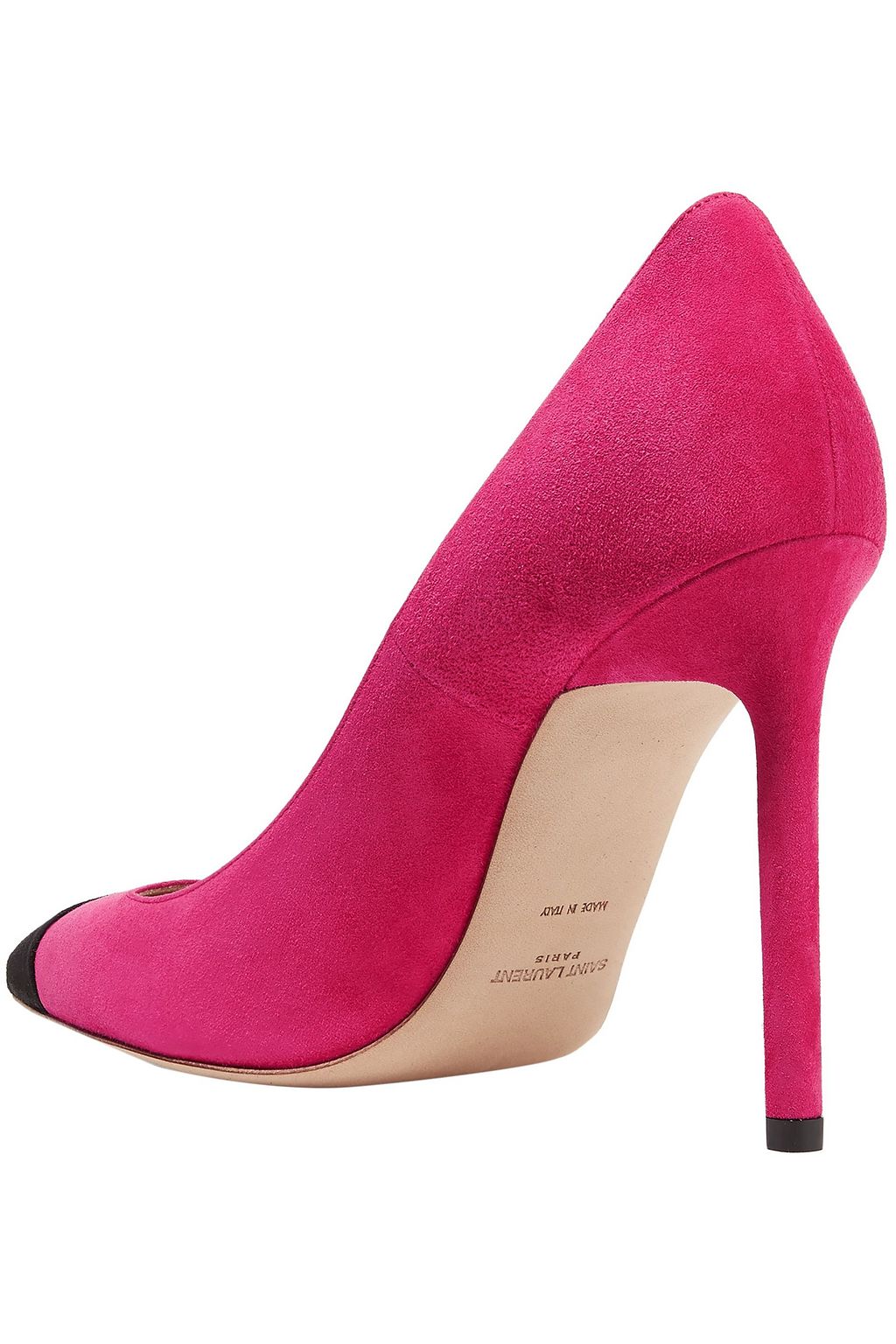 SAINT LAURENT Two-tone suede pumps