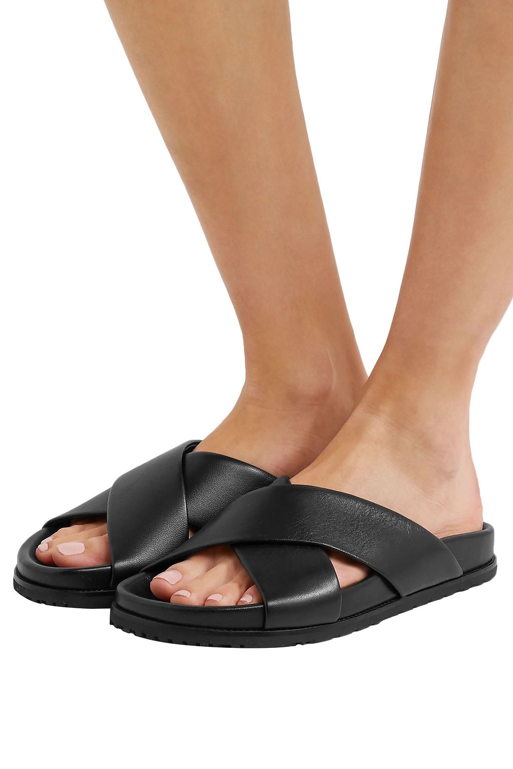 SAINT LAURENT Leather slides