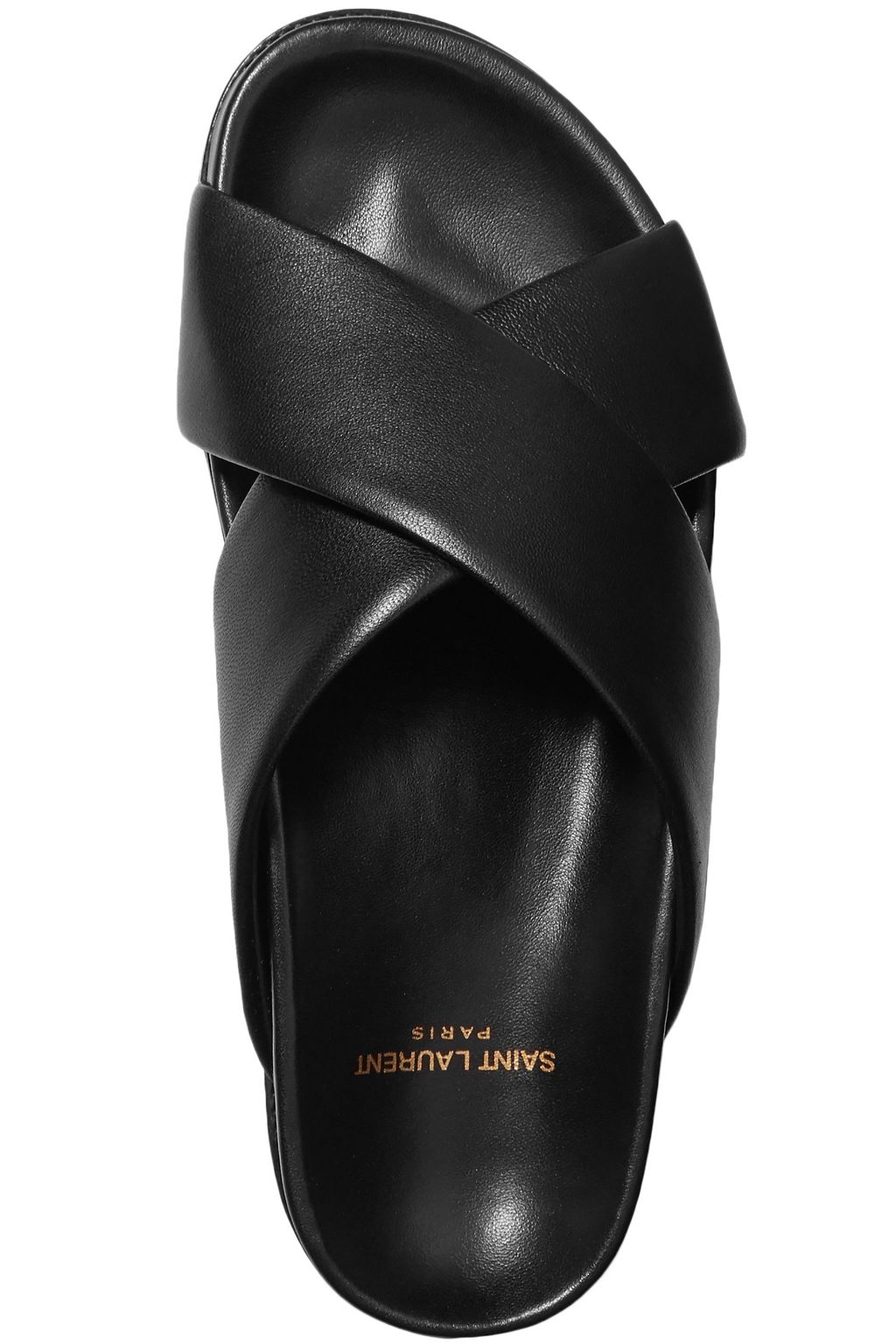 SAINT LAURENT Leather slides