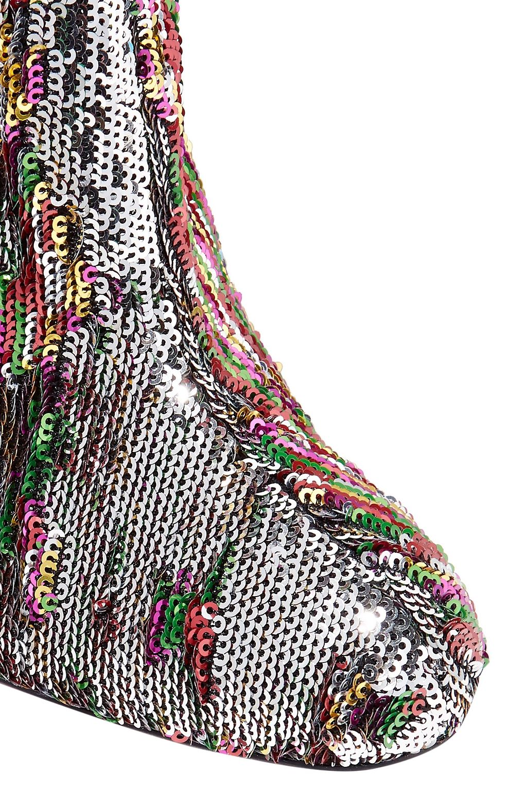 CHRISTIAN LOUBOUTIN Sequined leather ankle boots