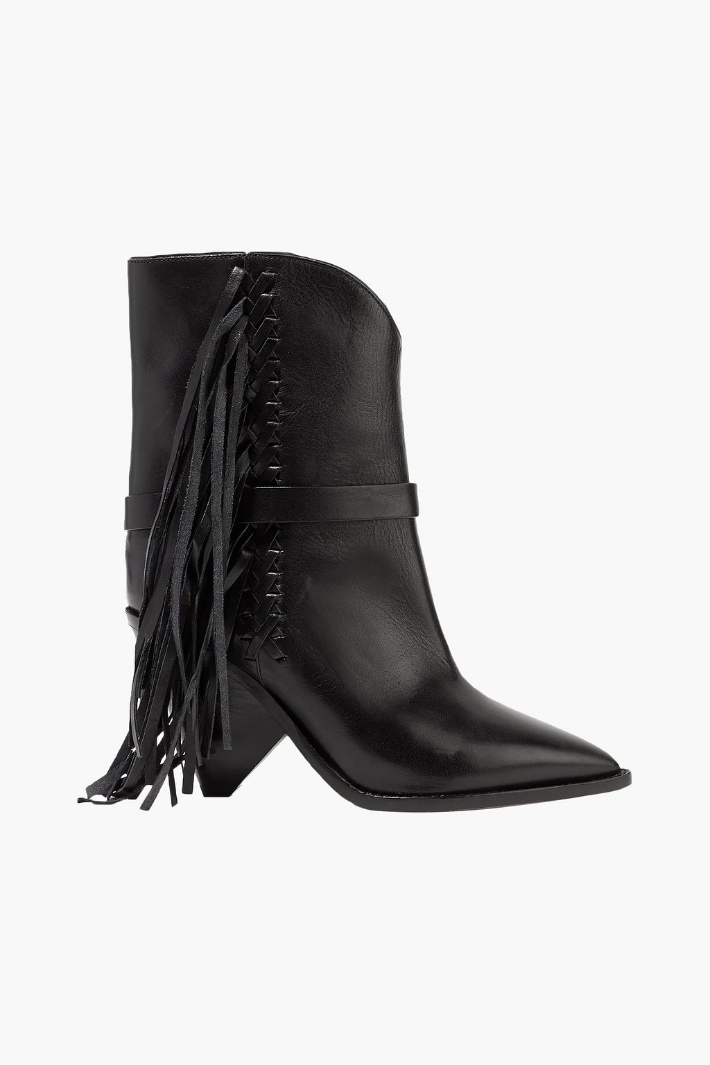 isabel marant white fringe boots