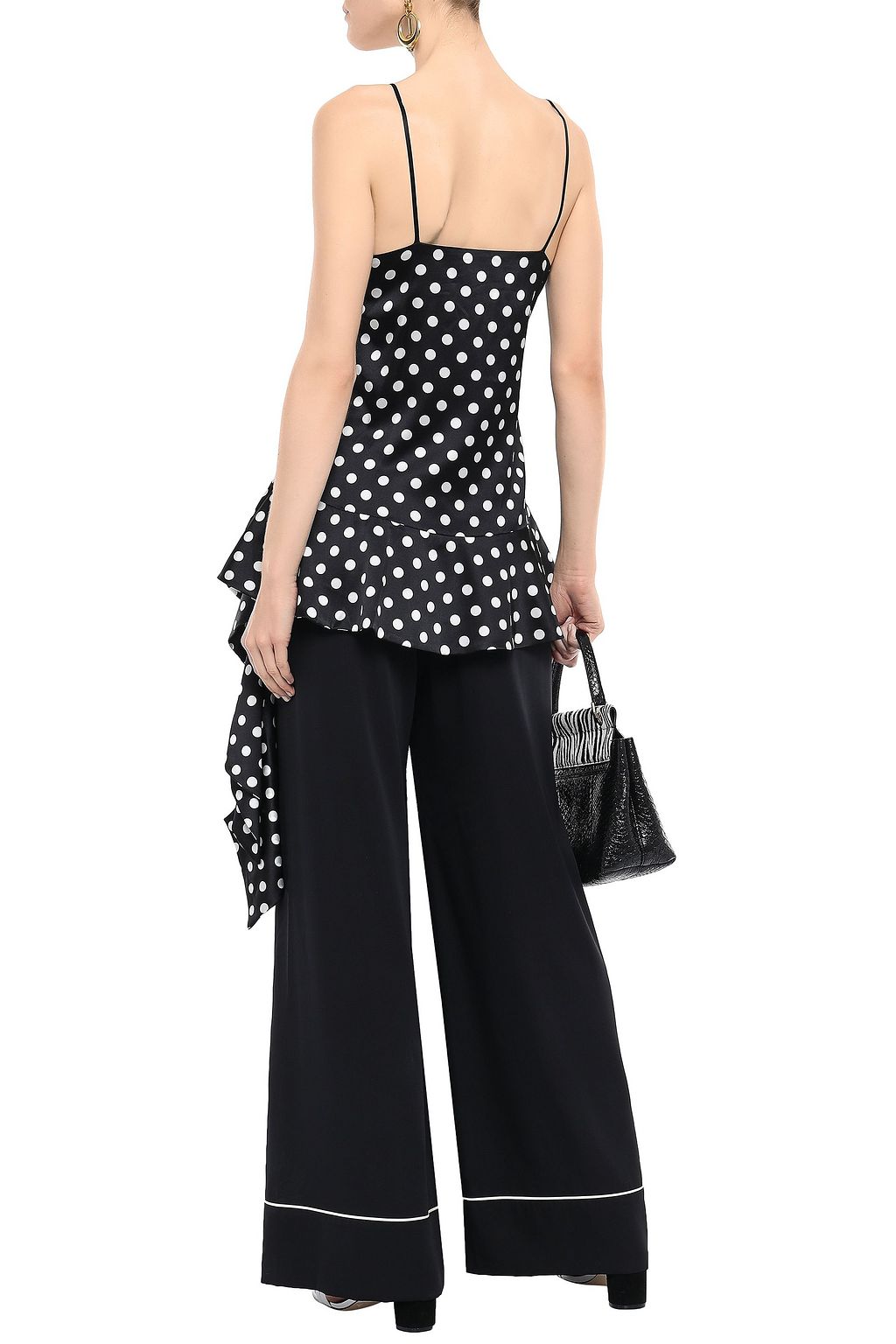 DOLCE&GABBANA Silk-blend wide-leg pants