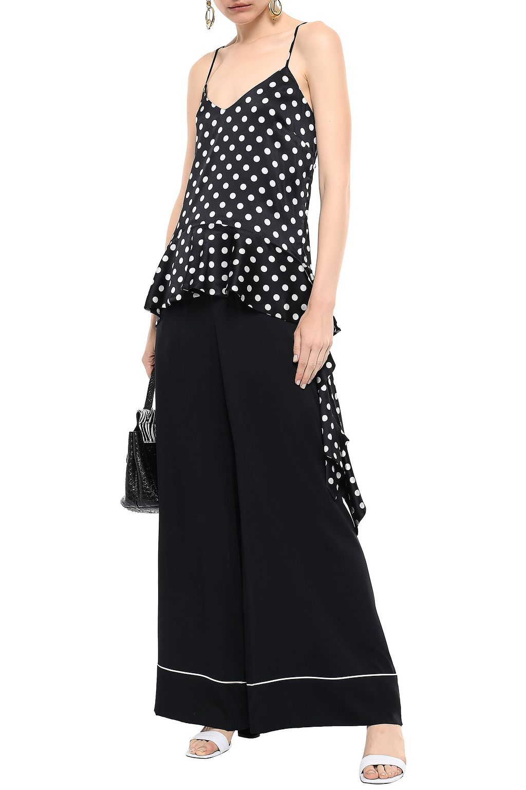 DOLCE&GABBANA Silk-blend wide-leg pants