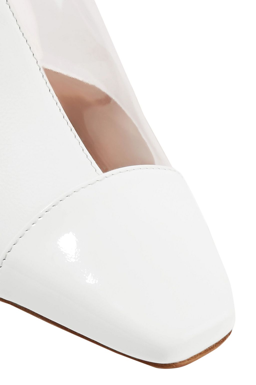 NEOUS Paneled leather and Perspex mules
