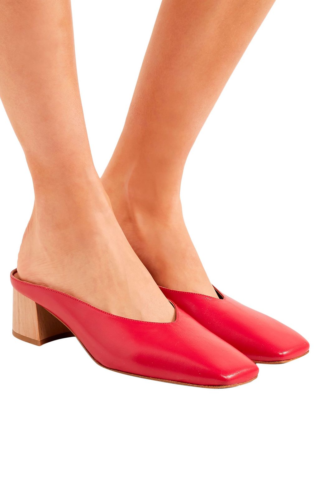 BY FAR Karen leather mules