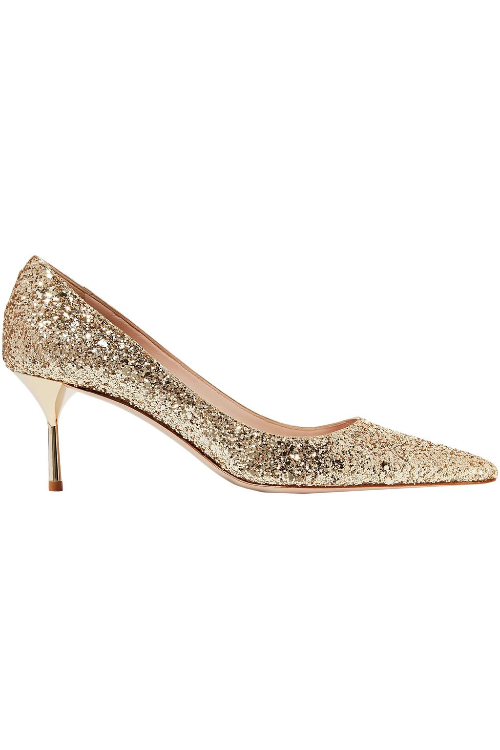 Gold Glitter pumps | Sale up to 70% off 