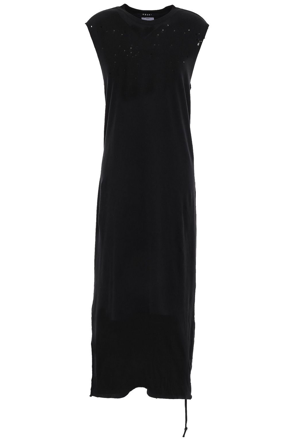 distressed midi dress