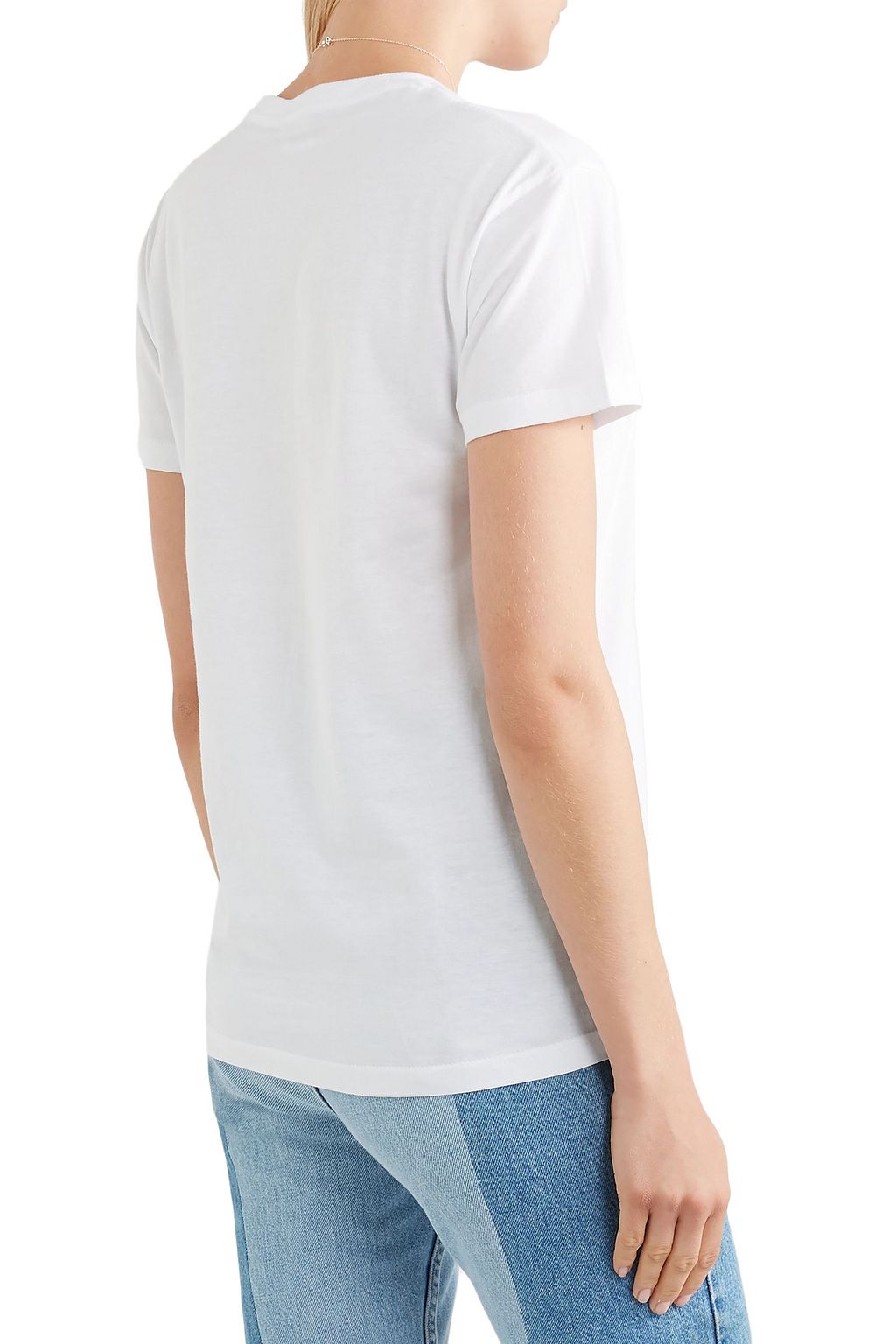 YEAH RIGHT NYC Embroidered cotton-jersey T-shirt