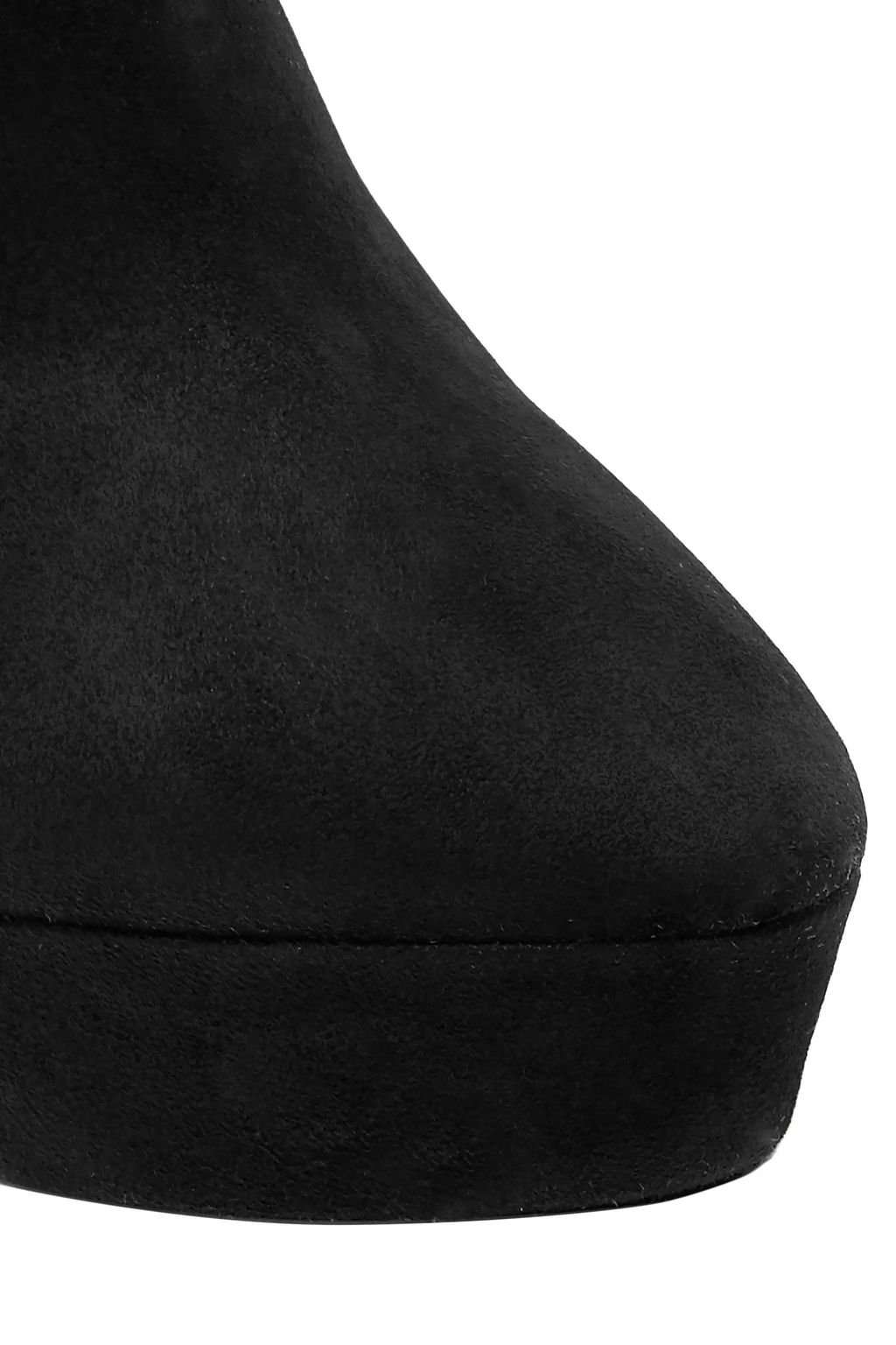 SAINT LAURENT Vika suede platform ankle boots