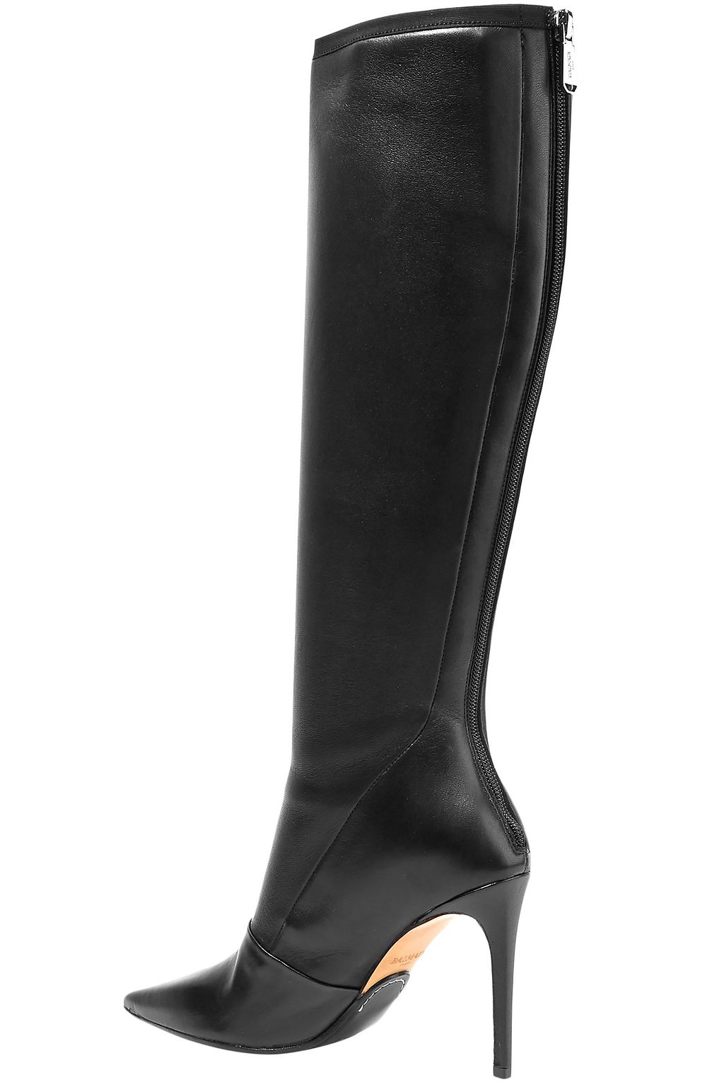 BALMAIN Amazone stretch-leather knee boots